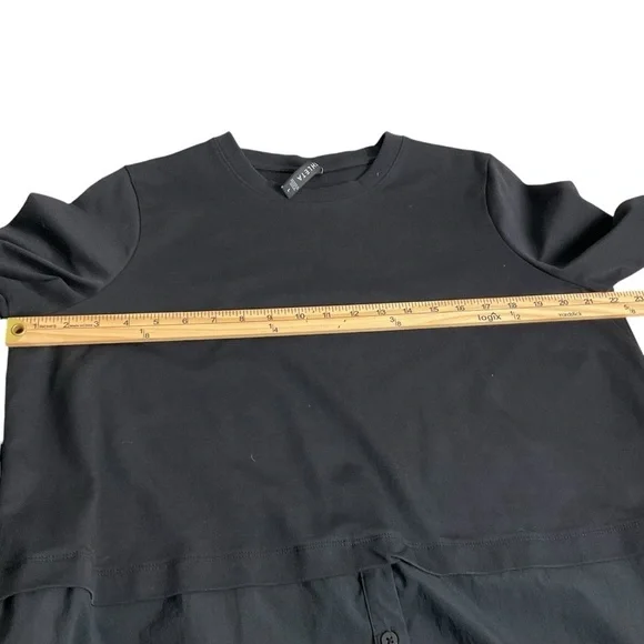 Athleta Black Long Sleeve Crew Neck Sweatshirt - Picture 6 of 7